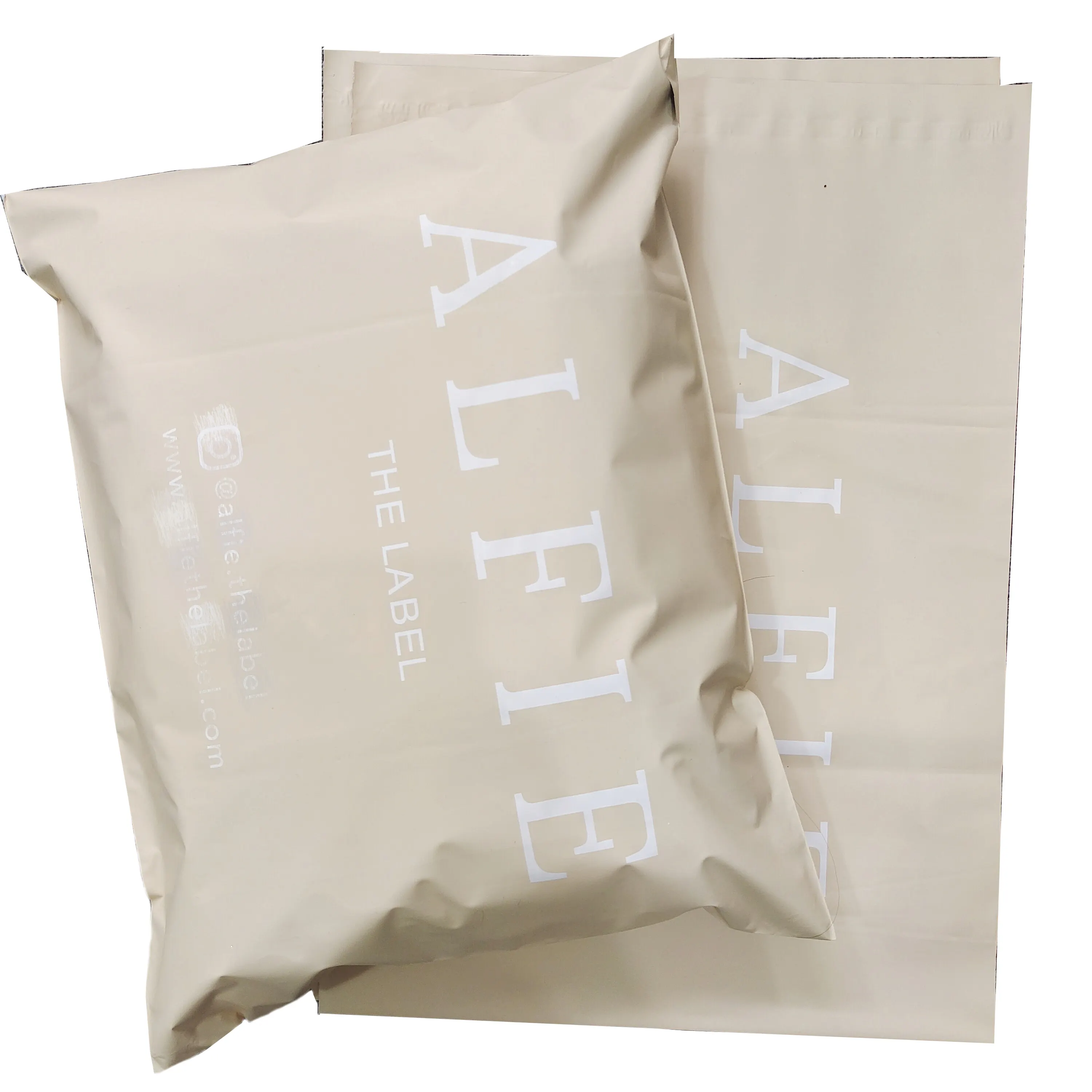 ย่อยสลายได้Poly Mailers Nude Matte Custom Poly Mailerถุงถุงเมล์โพลีMailers