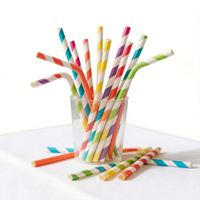 Pailles en papier télescopiques entièrement biodégradables de 12 mm et 6 mm pour boissons, en gros, pour emballage en boîte