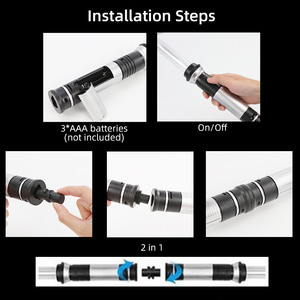 Paquete de 2 Sables Láser de Juguete para Niños, Extensibles, 2 en 1, con Luces LED Intermitentes de Colores - Product Image 5
