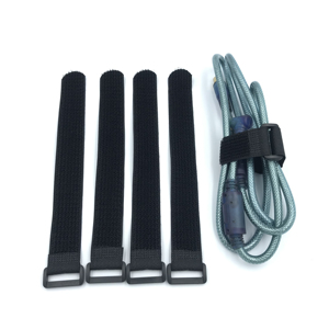 Cinta adhesiva de doble cara para sujetar cables, cinta de gancho y bucle de nailon con hebilla - Product Image 3