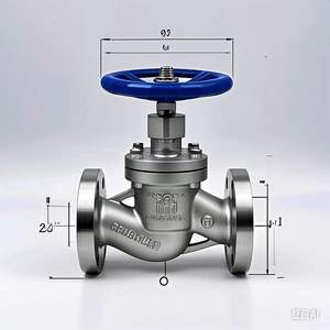 Khd Nhiệt Độ Cao Thép Không Gỉ Của Nhãn Hiệu Van Cổng Mặt Bích Cho Dầu Nước Phương Tiện Truyền Thông Trong Dược Phẩm Dầu Khí Tự Nhiên - Product Image 2