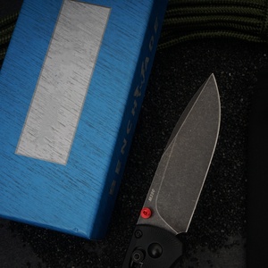 Cuchillo Plegable BM535BK con Hoja de Acero Inoxidable, Punta de Gota, Mango Negro, Perilla de Pulgar, Cuchillo de Bolsillo EDC, Personalizable OEM - Product Image 4