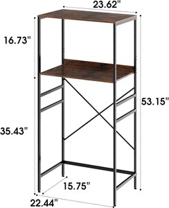 Mini réfrigérateur support maison cuisine barre debout organisateur étagères <span class=keywords><strong>boulanger</strong></span> support four à micro-ondes Mini réfrigérateur étagère support - Product Image 3