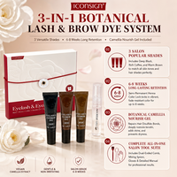 Kit professionnel de teinture pour cils et sourcils, trois crèmes colorantes de 10 ml (noir, brun, café) avec gel nourrissant pour salons, OEM
