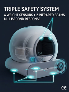 Lettiera Intelligente per Gatti con Controllo WIFI tramite APP Personalizzabile, Rimozione Automatica degli Odori, Paletta per Lettiera - Product Image 2