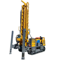 Foreuse hydraulique sur chenilles pour puits d'eau, machine de forage rotative diesel pour forages profonds de 500m, 600m, 700m, 800m
