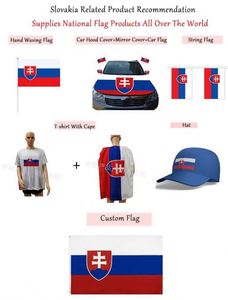 ธงชาติสโลวาเกียแบบพกพา ผลิตตามสั่ง ขนาดตามต้องการ พิมพ์ดิจิทัลบนผ้าโพลีเอสเตอร์ กันน้ำ พร้อมเสาธงและคลิป - Product Image 5