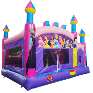 Tùy chỉnh qua biên giới Châu Âu và mỹ Inflatable trẻ em của công chúa trượt nhảy giường Inflatable lâu đài nhà máy - Product Image 3