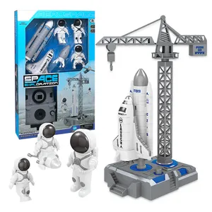 Venta superior cohete personalizado nave espacial juguetes educativos modelado nave espacial juguetes para niños