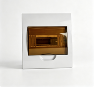 Boîtier de disjoncteur intérieur TSM certifié CE, IP40, couvercle transparent en ABS, panneau de distribution modulaire 16A 230V pour usage résidentiel