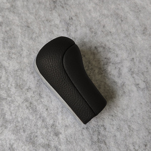 Car Gear <b>Knob</b> Leather Ergonomic For Toyota Corolla Crown Manual <b>Shift</b> <b>Knob</b> Black Chrome Top - Product Image 2
