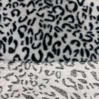 Tissu doux en fourrure synthétique 100 % polyester imprimé motif animal, fourrure de lapin en peluche pour couverture de bébé, vêtement, jouet, usage domestique