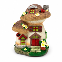Figurine de maison de fée en résine Weivista pour jardin extérieur, accessoire de décoration pour la maison