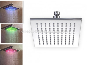 дюймов гидро мощность <span class=keywords><strong>led</strong></span> Цвет Изменение опрыскиватель Ванная комната ручной насадки для душа настенное крепление - Product Image 4