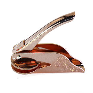 Tampon de gaufrage à <span class=keywords><strong>pince</strong></span> Portable, tampon en <span class=keywords><strong>papier</strong></span> de bureau à sec pour gaufrage d'entreprise, sceau de gaufrage personnalisé d'enveloppe - Product Image 1