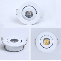 Vente en gros Spot Plafonnier 3W DC 12V 24V LED Mini Celling Downlight DJ DIY Shole Taille 40-45mm Cabinet Encastré Panneau lumineux
