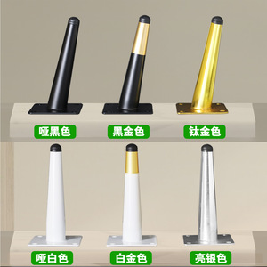 Pieds de meubles coniques réglables en métal noir de 10 à 45 cm pour canapé, table basse, meuble TV - Product Image 5