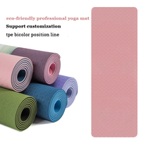 Tapete de Yoga Antideslizante de TPE de Alta Calidad, Personalizable, de 3mm, para Pilates y Entrenamiento, Uso Universal