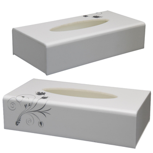 2022 yeni tasarım yüksek kaliteli otel ofis banyo beyaz dikdörtgen doku tutucu akrilik doku kutusu kapağı - Product Image 1