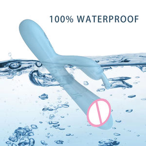 Voll verpacktes Silikon Ergonomische Form Klitoris G-Punkt Massage gerät Heizung Klopfer Kaninchen Vibrator für Erfahrung gemischte Orgasmen - Product Image 5