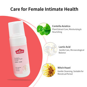 IERLEI OEM/ODM Vaginal Care Products Female Intimate Wash Female Vaginal Cleanser Cranberry Probiotic Foam Mousse - Product Image 3