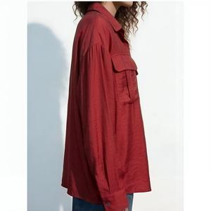 Camisa Oversize para Mujer, Manga Larga, Corte Holgado, Estilo Casual, Ropa Urbana, Proveedor OEM ODM con Logotipo Personalizado - Product Image 2