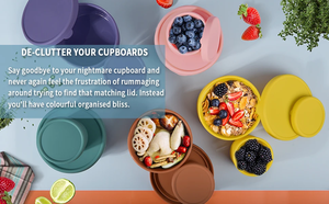 Cute Kid Children's Insulated Portable Heated Bento Silicone Food Container School Lunch <b>Box</b> Set for Kids and Adults - Product Image 6