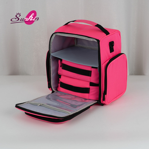 Estuche <span class=keywords><strong>de</strong></span> Maquillaje con Diseño <span class=keywords><strong>de</strong></span> Cierre <span class=keywords><strong>de</strong></span> Cremallera y Múltiples Compartimentos para Esmaltes <span class=keywords><strong>de</strong></span> Uñas, Ideal para Maquilladores - Product Image 5