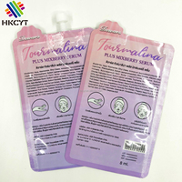 Sac à logo imprimé personnalisé pochettes rechargeables paquets de liquide sachets de lotion pochette à bec verseur