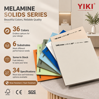 Meubles en MDF de couleur unie, panneau mélaminé 1220x2440x18mm pour projet de meuble sur mesure