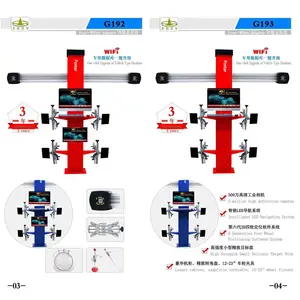 Fostar ODM ev garaj ve mekanik Worshop odaklı akıllı 3d tekerlek hizalama makinesi