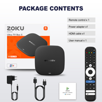 Télécommande vocale ZOKU Android 16.0 TV Boax C6 Ultra H313 Quad Core 2 Go RAM 16 Go ROM Lecteur multimédia 8K en streaming Usine chinoise