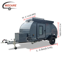 WECARE Remorques de voyage en forme de goutte d'eau pour camion, caravanes tout-terrain, camping-cars, conformes aux normes australiennes
