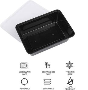 Personalized Square Disposable Plastic Food Containers With Custom Logo - Product Image 4