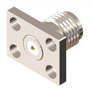 <span class=keywords><strong>SMA</strong></span> メス 4 穴角フランジ取り外し可能な RF コネクタ DC-27GHz ジャック内径 0.009-0.02 インチ 穴間隔 0.34 インチ X 0.222 インチ - Product Image 1
