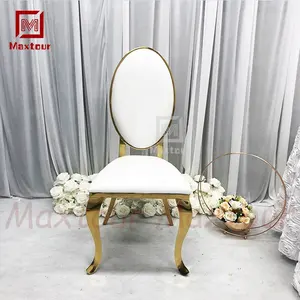 Nordic Royal Hotel Chairs Luxury Round Back Wedding And Event Chair With Fancy High Back For High-Class Venues