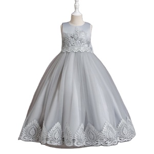 Elegante Vestido <span class=keywords><strong>de</strong></span> Satén Floral sin Espalda para <span class=keywords><strong>Niñas</strong></span> <span class=keywords><strong>de</strong></span> 12 a 13 Años, Atuendo Formal para Fiesta <span class=keywords><strong>de</strong></span> Cumpleaños Infantil para Primavera - Product Image 6