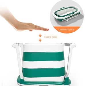 Складная Многофункциональная складная пластиковая корзина для белья с раковиной для душа, складная PP Pet для взрослых отдельно стоящая детская Ванна