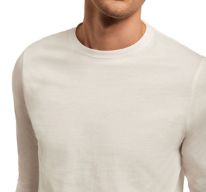 Maßgefertigtes Weiches Bambus-Stoff Langarm-T-Shirt für Herren Lässiger Slim-Fit <span class=keywords><strong>Basic</strong></span>-Stil Einfarbiges T-Shirt - Product Image 2