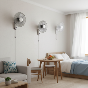 Ventilateur mural électrique GMG GWF-1654RC pour usage domestique, en plastique, 220V, garantie 1 an, économie d'énergie et sécurité, durable - Product Image 3