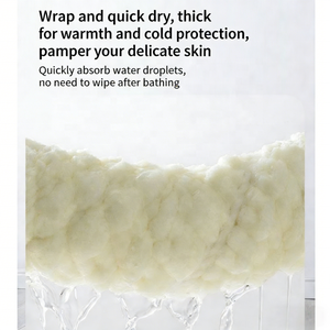 Juego de 3 <span class=keywords><strong>Toallas</strong></span> Faciales y de <span class=keywords><strong>Baño</strong></span> en Caja de Regalo Personalizada, Toalla de Felpa de Coral de Secado Rápido y Agradable al Tacto para Recuerdos de Eventos y Regalos - Product Image 6