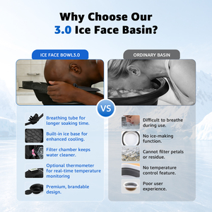 Produit Tendance : Bassin de Plongée Froide en Silicone avec Thermomètre pour la Récupération <span class=keywords><strong>Bien</strong></span>-être, les Soins de la Peau et le Bain de Glace Facial Respirant - Product Image 6