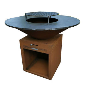 Durale-parrillas de acero para barbacoa, parrilla quemadora de carbón, con mesa - Product Image 2