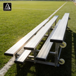 Smart Sports Soccer Stadium Aluminium Bleachers Grandstand Metal Tip and <strong>Roll</strong> Mobile Bleacher Bench Aluminum Bleachers Seating - Product Image 4