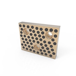 Plaquette coulissante en bronze VDI 3357 avec graphite intégré |   Plaque anti-usure autolubrifiante sans huile pour moule - Product Image 2