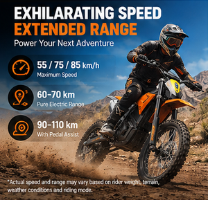 <span class=keywords><strong>Moto</strong></span> électrique haute puissance pour adultes avec moteur sans balais de 8000 W, batterie de grande capacité 48 V 60 V pour les trajets urbains longue distance - Product Image 3