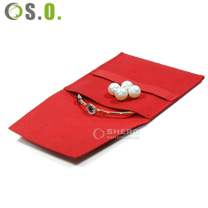 Fabrication de pochettes enveloppe en microfibre de haute qualité, logo personnalisé, couleur, bijoux, cadeau avec motif - Product Image 4