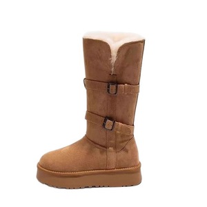 Botas de plataforma a la moda para mujer con estilo versátil y casual. Suela gruesa para aumentar la altura y función antideslizante. - Product Image 5