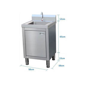 Commerciële 304 Roestvrijstalen Gootsteen Enkele Dubbele Drie Gootsteen Keuken Geïntegreerde Kast Afwastafel Hotel Huishouden - Product Image 5