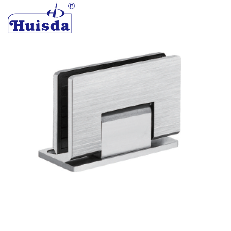 90 Degree Single-Active Stainless Steel Shower Hinge Glass To Wall Door Clamp For 8-10mm Glass